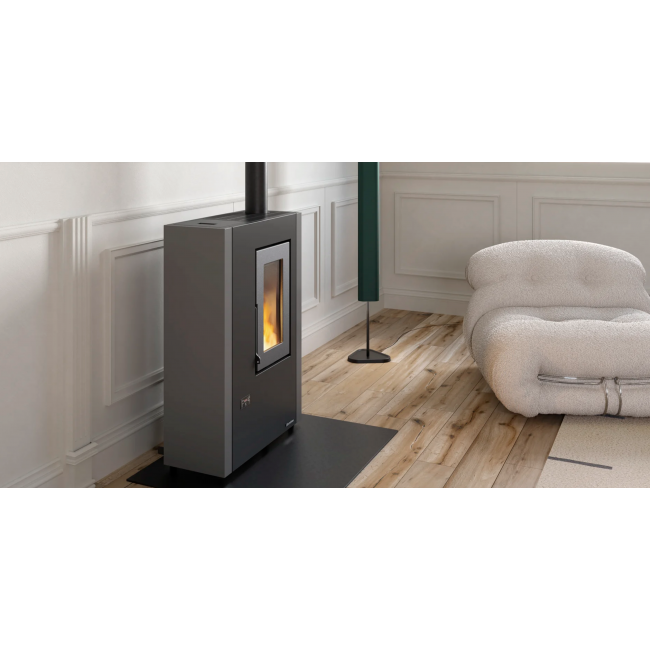 Poêle à granulés extra plat ventilé 7 kw - Luisella 5.0 maxi LA NORDICA EXTRAFLAME