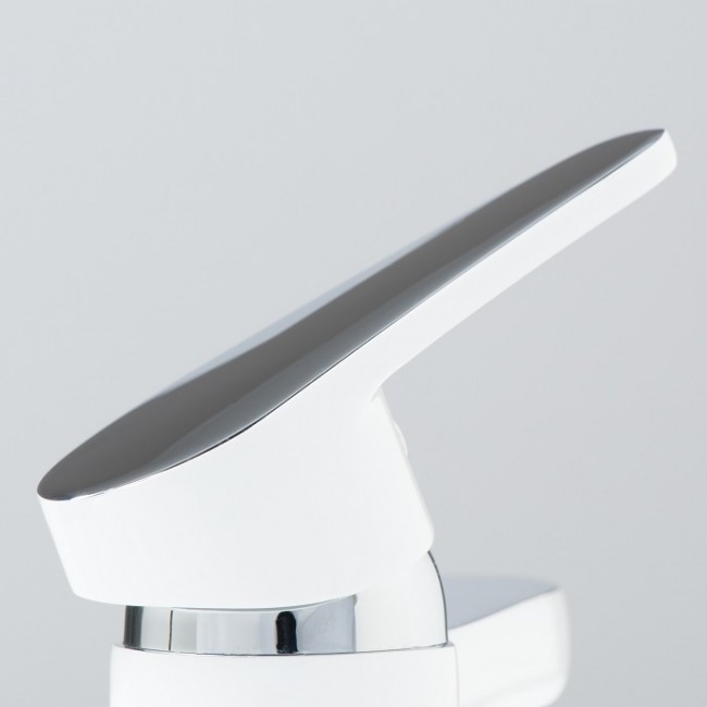 Mitigeur monocommande - lavabo - blanc et chromé Alaska 3.jpg SCHÜTTE