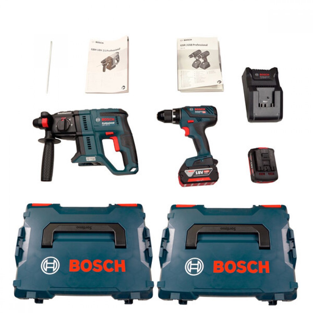 Pack 2 outils BOSCH Professional 0615990M0R (GSR 18V-28 + GBH 18V