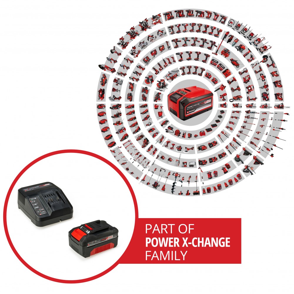 Original Einhell Starter Kit 4,0 Ah Power X-Change (Li-Ion, 18 V, 1 batterie  et chargeur, compatible avec tous les appareils Power X-Change) :  : Bricolage