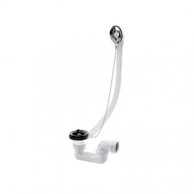 Vidage de baignoire à chaînette avec siphon orientable NICOLL