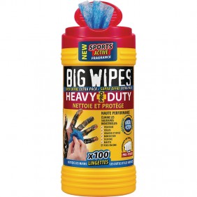 Lingettes industrielles épaisses Big Wipes - tube de 100 lingettes Big Wipes