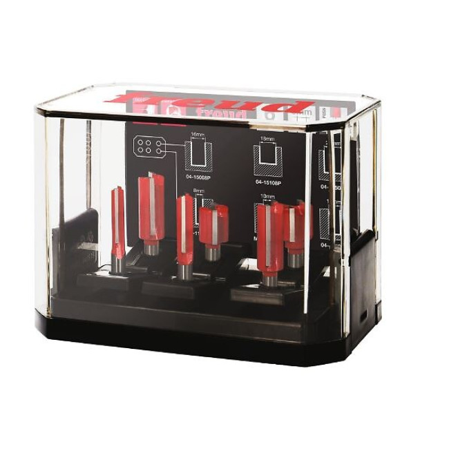 Coffret 6 fraises carbure pour défonceuse - diamètre 8 mm FREUD