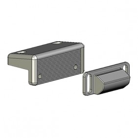 Gâche réglable Isy pour profil PVC pour recouvrement de 14 à 24 mm JPM