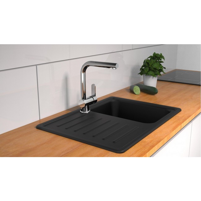 Mitigeur monocommande de cuisine - bec extractible - acier - London 2.jpeg SCHÜTTE