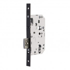 Serrure D454 pêne dormant seul -axe 50mm -entraxe 70mm -noir -avec gâche VACHETTE ASSA ABLOY