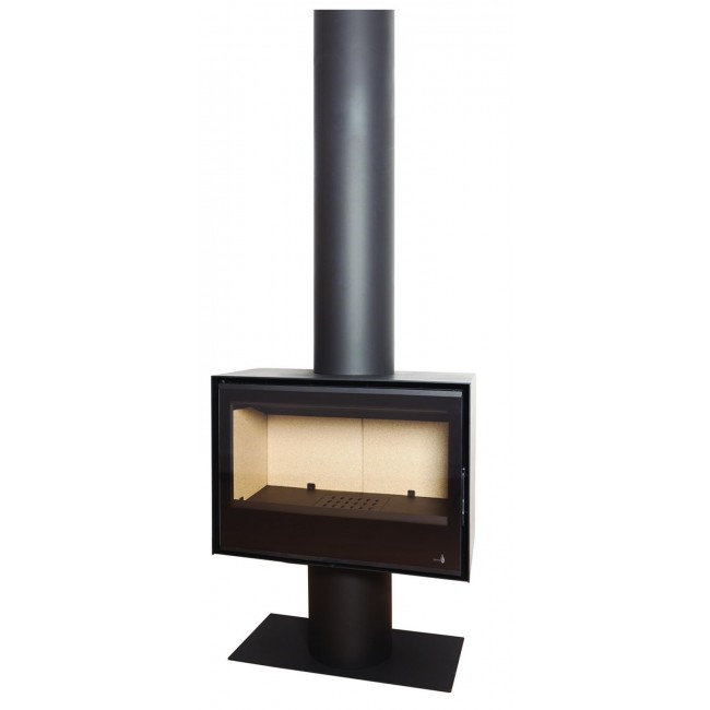 Poêle à bois - pour surface 120m2 - L70 x P35 x H36 cm - SL270 TERMOFOC ...