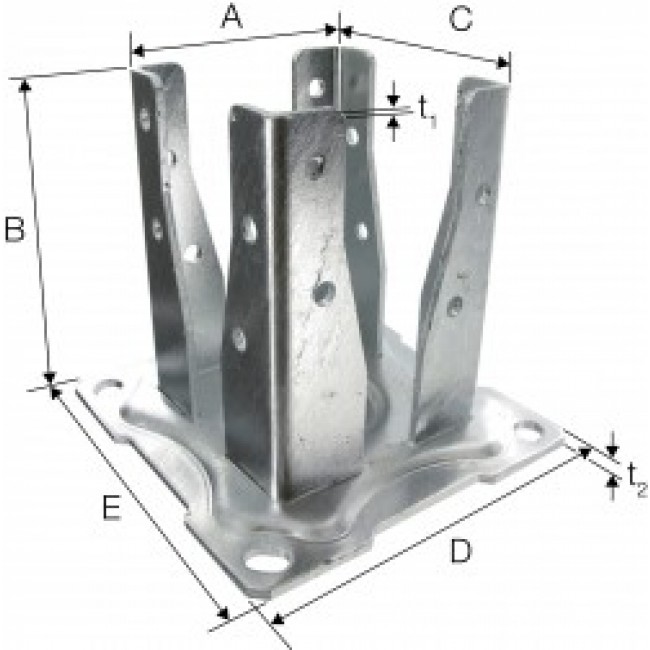 Pied-poteau-carre-noir-AG527PB-Simpson-schema-cotations.jpg SIMPSON Strong-Tie