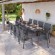 Table de jardin ANDRA - extensible 135 à 270cm + 10 fauteuils anthracite