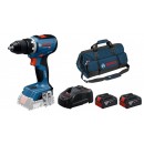 Perceuse visseuse sans fil GSR 18V-65- 06019N3200 + 2 batteries PRO GBA 18V 4.0Ah + chargeur PRO + Sac BOSCH