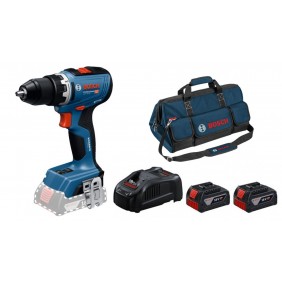 Perceuse visseuse sans fil GSR 18V-65- 06019N3200 + 2 batteries PRO GBA 18V 4.0Ah + chargeur PRO + Sac BOSCH