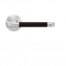 Poignées de porte sur rosaces rondes affleurantes EPL 96LS Kent satiné KARCHER DESIGN