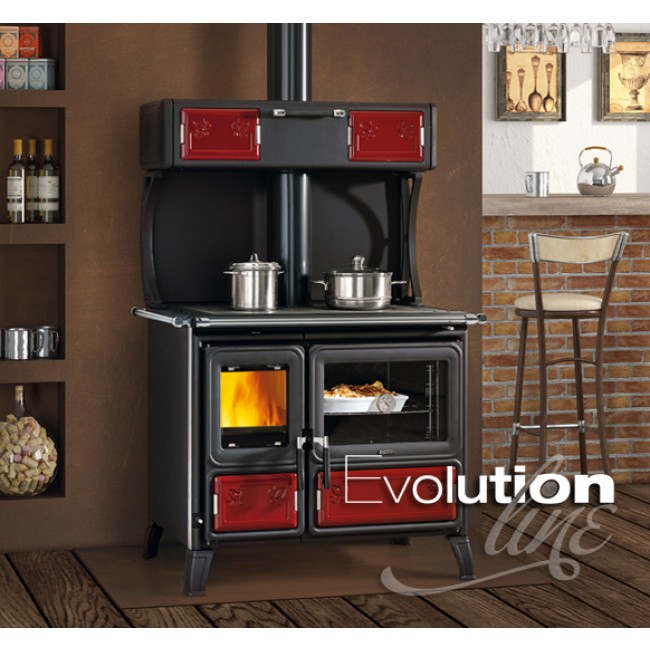 Cuisinière à bois Milly - Bordeaux - 8,7KW LA NORDICA