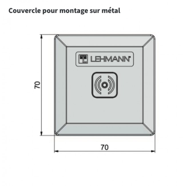 Cache avant - porte métallique - serrure électronique à badge Mifare-1.jpeg LEHMANN