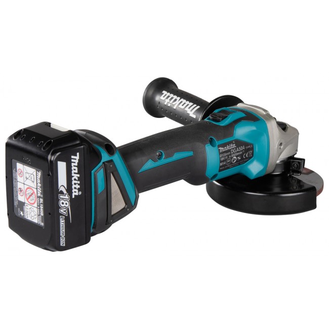 Meuleuse sans fil LXT® 18V - Ø125mm - 2 batteries 5Ah + chargeur - DGA504RTJ - Bricozor 3.jpg MAKITA