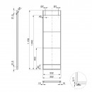 Schéma Structure pour étagère - montants acier laqué noir - 1150 mm - Lader - Bricozor.jpeg EMUCA