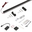 Kit barre penderie Luxe LED NeonLynx V et détecteur de mouvement - noir EMUCA