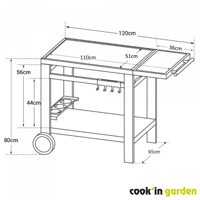 Schéma Desserte en métal noir - Média L - Bricozor.jpeg COOK IN GARDEN
