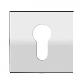 Paire de rosaces affleurantes carrées en inox poli - série EZ180Q KARCHER DESIGN