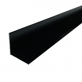 Cornière égale en aluminium finition laqué noir RAL 9005 - longueur 4 m Atrius