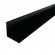 Cornière égale en aluminium finition laqué noir RAL 9005 - longueur 4 m