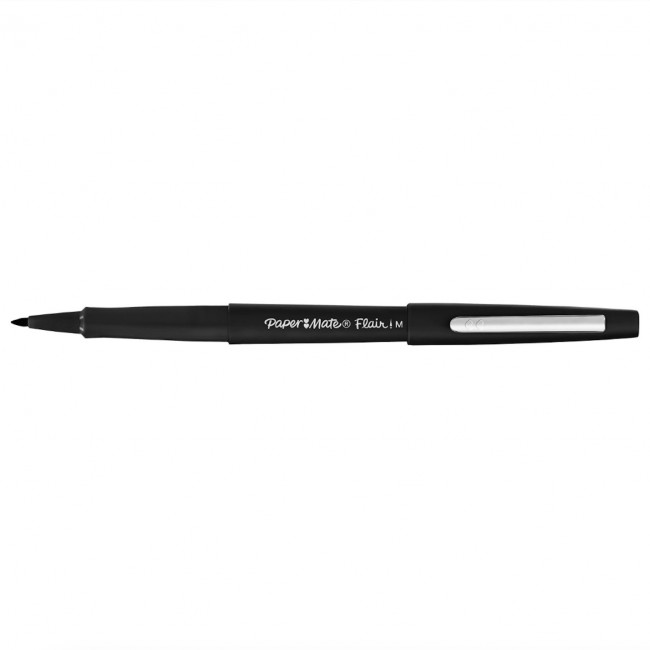 Stylo feutre - pointe moyenne - noir - par 12 - PAPER MATE® - Bricozor 1.jpg PAPER MATE