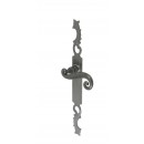Poignées de porte sur plaque - fer patiné cementé - Aquitaine BOUVET