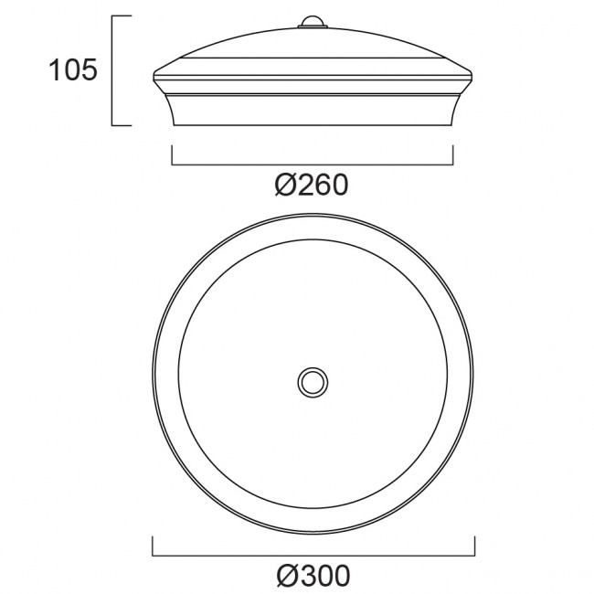 TechnicalSTART Surface IP54 Multipower 300 PIR_line_drawings.jpg SYLVANIA