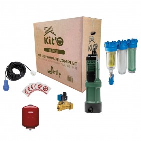 Kit de pompage immergée pour récupérateur d'eau de pluie KIT'O HABITAT JETLY