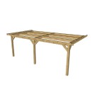 Carport adossé en bois Douglas - 3 poteaux - 300 x 600 cm - Bricozor.jpg CPBF