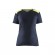 T-shirt de travail bicolore 100% coton femme 3479 -bleu marine et jaune