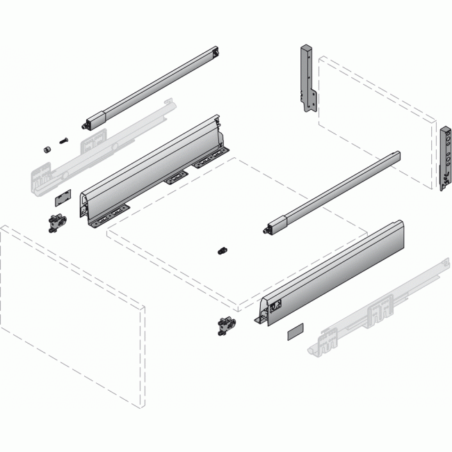 Tiroir avec tringle - ArciTech HETTICH
