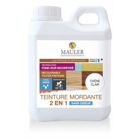 Teinture Mordante 2 en 1 - noyer clair – 1 litre - reconditionné Mauler