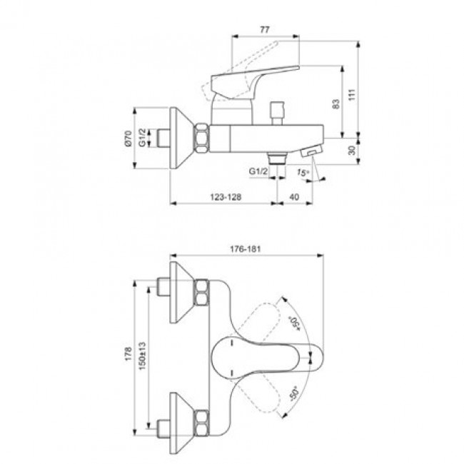 mitigeur-bain-douche-olyos-chrome.jpg PORCHER