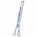 Echelle Platinium 300 hauteur de travail 9,76m- coulisse à corde - 3 x 13 marches