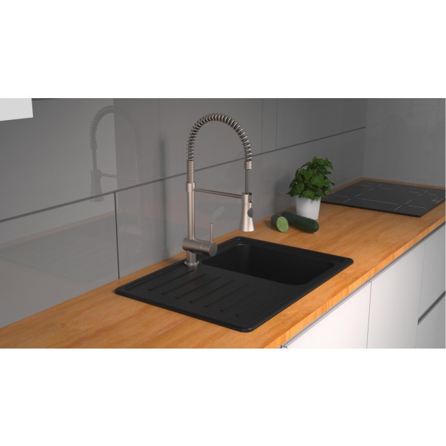 Mitigeur monocommade cuisine - avec ressort en spirale - acier - Cornwall 2.jpeg SCHÜTTE