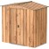 Abri de jardin métal imitation bois - 2,47m² - kit ancrage inclus