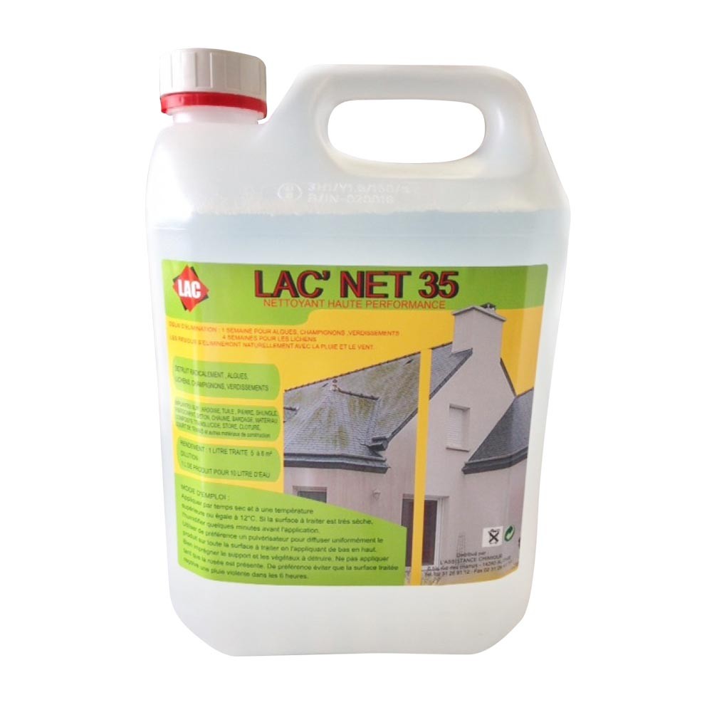 Antimousse fongicide concentr LAC'NET PLUS - Haute performance - 5 L  ASSISTANCE CHIMIQUE | Bricozor