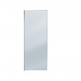 Paroi de douche fixe Parma 2 - verre fumé - 80 cm AURLANE