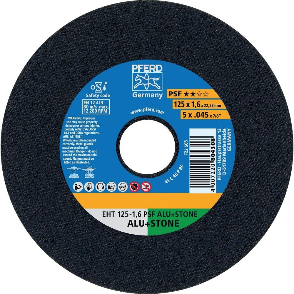 Disque à tronçonner plat eht alu et matériaux - 125x1,6mm - boîte de 25 ...