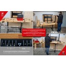 Etabli bois professionnel - hauteur réglable électroniquement 820 à 1300 mm - Bricozor 3.jpg HOLZMANN