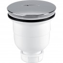 Bonde de douche 90 mm - capot ABS chromé - sortie verticale NICOLL