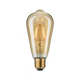 Ampoule Led grand culot E27 - lumière chaude - Vintage Rustika doré PAULMANN