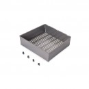 Panier de rangement en acier pour armoire et dressing Quartz - titane EMUCA