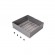 Panier de rangement en acier pour armoire et dressing Quartz - titane