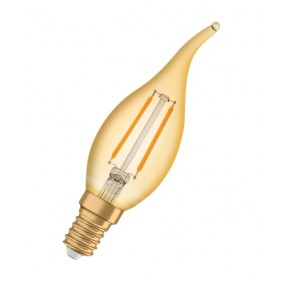 Ampoule LED E14 - Vintage 1906 - Flamme 3 - Doré Ledvance