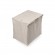 Panier de rangement en tissu et acier pour armoire et dressing Quartz