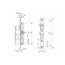 Schéma - Serrure à larder - pêne dormant et demi-tour - axe 10,5 mm - EA 70 - Bricozor.jpeg FTH THIRARD