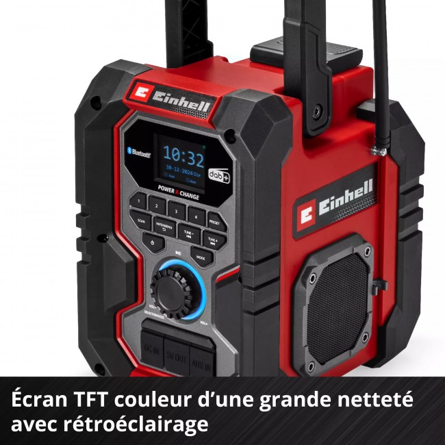 Radio de chantier TE-CR 18 Li DAB+:FM:BT - Solo - Power X-Change 11.jpeg EINHELL