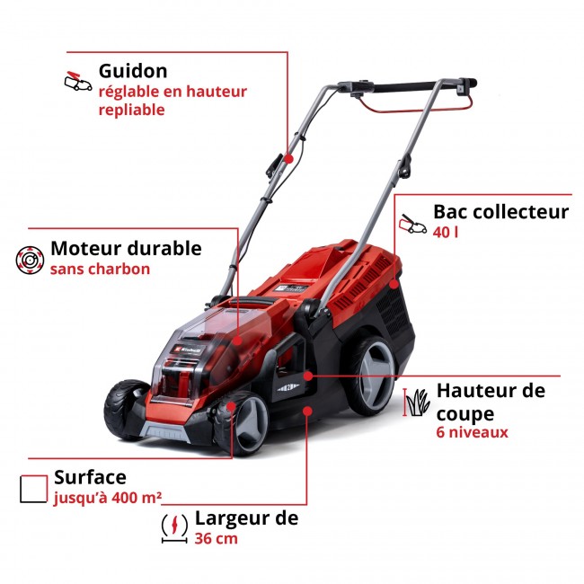 Tondeuse à gazon électrique - GE-CM 36:36 Li (2x4,0Ah) - Power X-Change - Bricozor 1.jpeg EINHELL